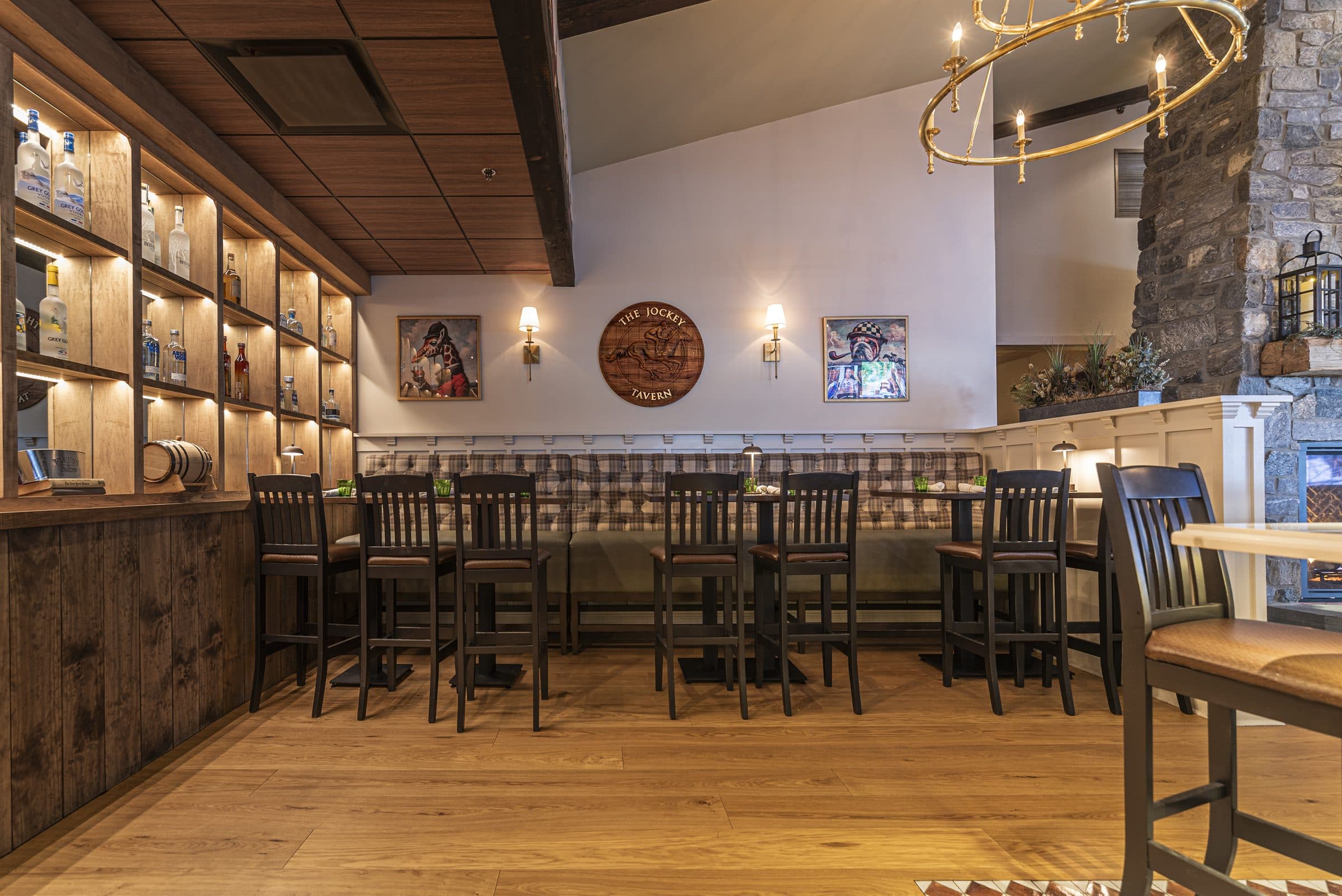 The High Tops private event space at The Jockey Tavern in Malvern, PA