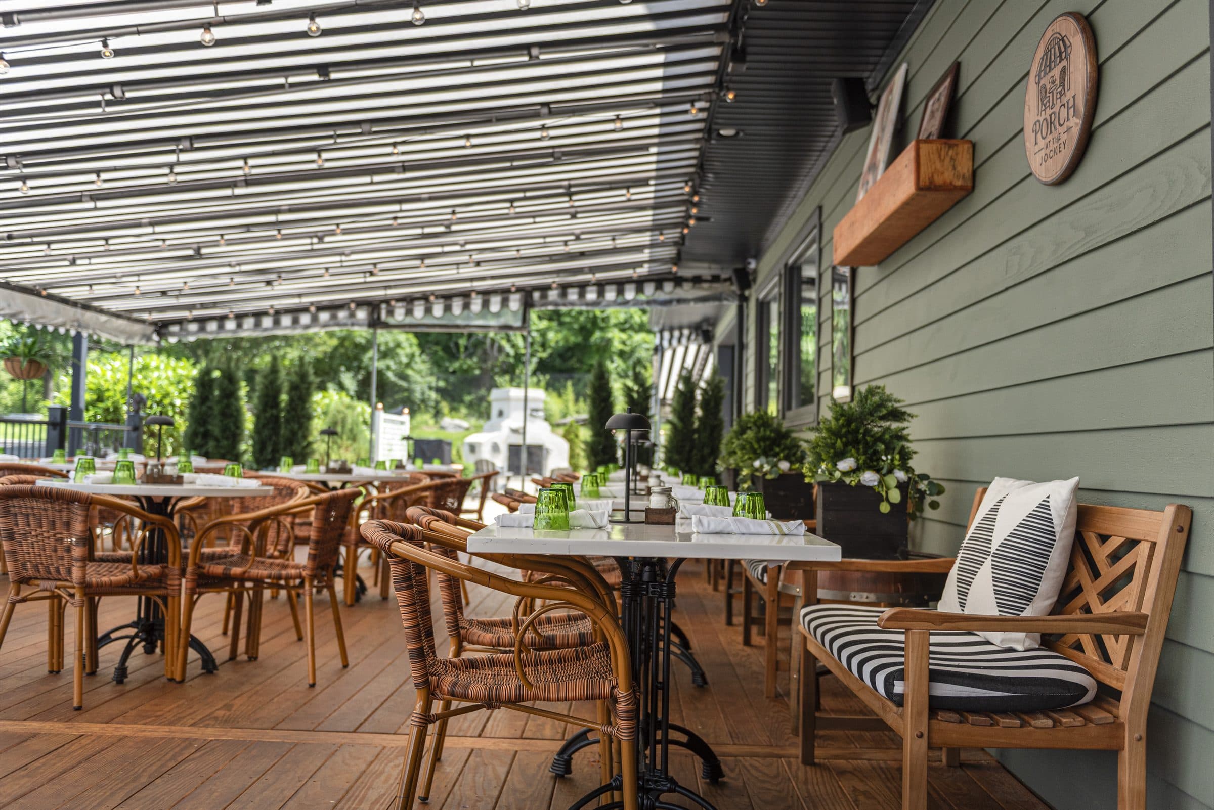 Another view of The Porch at The Jockey Tavern in Malvern, PA